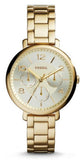 Fossil Jacqueline Rose Gold Dial Rose Gold Steel Strap Watch for Women - ES3667