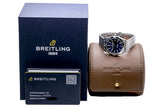 Breitling Chronomat 32 Blue Dial Silver Steel Strap Watch for Women - A77310101C1A1