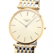 Longines La Grande Classique De Longines Gold Dial Two Tone Mesh Bracelet Watch for Women - L4.755.2.32.7