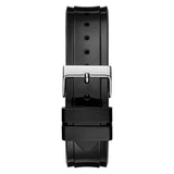 Guess Limelight Diamonds Black Dial Black Rubber Strap Watch for Women - GW0041L5