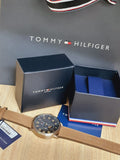 Tommy Hilfiger Briggs Chronograph Black Dial Brown Leather Strap Watch for Men - 1791425