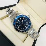 Jam Tangan Pria Tag Heuer Aquaracer dengan Dial Biru dan Tali Baja Perak - WAY101C.BA0746
