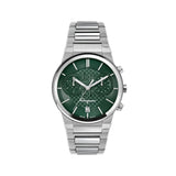 Salvatore Ferragamo Sapphire Chronograph Green Dial Silver Steel Strap Watch for Men - SFME00421