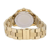 Michael Kors Bradshaw Chronograph Gold Dial Gold Steel Strap Watch For Women - MK5777