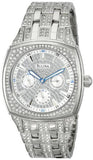 Bulova Crystal Collection Phantom Silver Dial Silver Steel Strap Watch for Men - 96C002