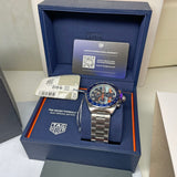 Tag Heuer Formula 1 Gulf Chronograph Blue Dial Silver Steel Strap Watch for Men - CAZ101AT.BA0842