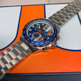 Tag Heuer Formula 1 Gulf Chronograph Blue Dial Silver Steel Strap Watch for Men - CAZ101AT.BA0842