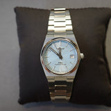 Tissot PRX Powermatic 80 Ice Blue Dial Silver Steel Strap Watch for Men - T137.207.11.351.00