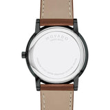 Movado Museum Classic Black Dial Brown Leather Strap Watch for Men - 0607198