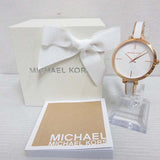 Michael Kors Jaryn Analog White Dial Two Tone Steel Strap Watch For Women - MK4342