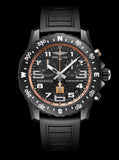 Breitling Endurance Pro Ironman Black Dial Black Rubber Strap Watch for Men - X823101B1B1S1