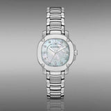 Burberry The Britain Diamonds Mother of Pearl Dial Silver Steel Strap Watch for Women - BBY1804