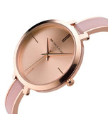 Michael Kors Jaryn Analog Gold Dial Pink Steel Strap Watch For Women - MK4343