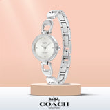 Coach Park White Dial Silver Steel Strap Watch for Women - 14503170