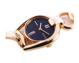 Gucci Horsebit Collection Black Dial Rose Gold Steel Strap Watch For Women - YA139507