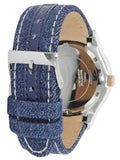 Guess Jet Setter Analog Blue Dial Blue Denim Strap Watch For Women - W0289L1