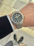 Tag Heuer Aquaracer Professional 200 Solargraph Quartz Black Dial Silver Steel Strap Watch for Men - WBP1180.BF0000