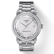 Tissot Luxury Powermatic 80 Silver Dial Silver Steel Strap Watch For Men - T086.407.11.031.00