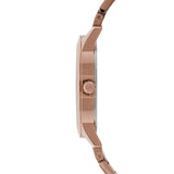 Michael Kors Hartman Rose Gold Dial Rose Gold Steel Strap Watch For Women - MK3491