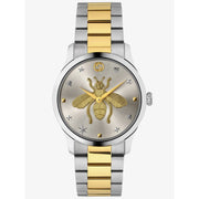 Gucci G Timeless Silver Dial Two Tone Steel Strap Watch For Women - YA1264131
