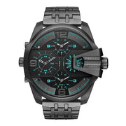 Diesel Uber Chief Black Dial Grey Stainless Steel Strap Watch For Men - DZ7372