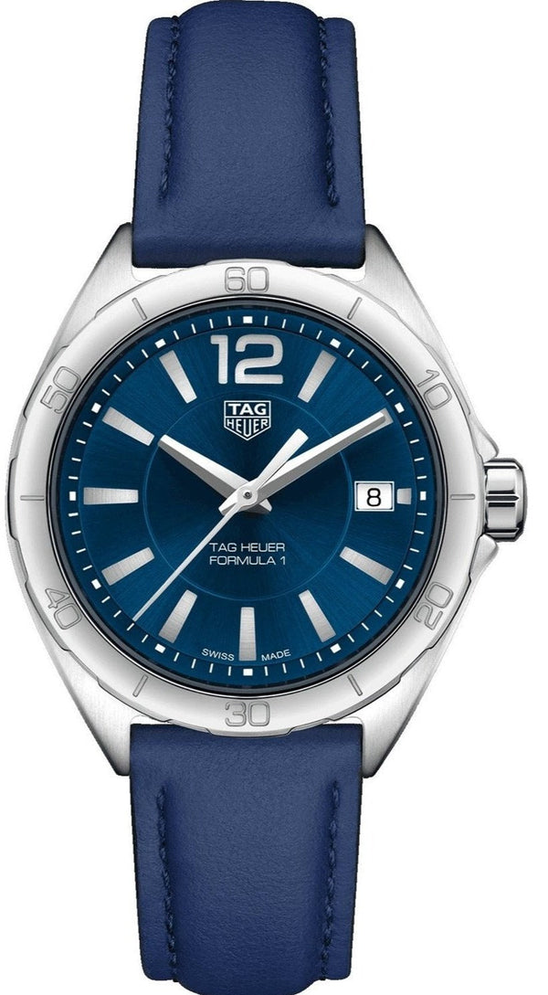 Tag Heuer Formula 1 Quartz Blue Dial Blue Leather Strap Watch for Women - WBJ1312.FC8231