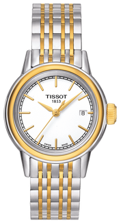 Tissot Carson Steel Lady White Dial Quartz Watch For Women - T085.210.22.011.00