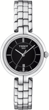 Tissot T Trend Flamingo Black Dial Silver Steel Strap Watch For Women - T094.210.11.051.00