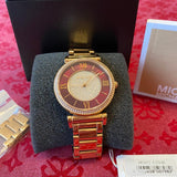 Michael Kors Catlin Quartz Rose Gold Dial Rose Gold Steel Strap Watch For Women - MK3412