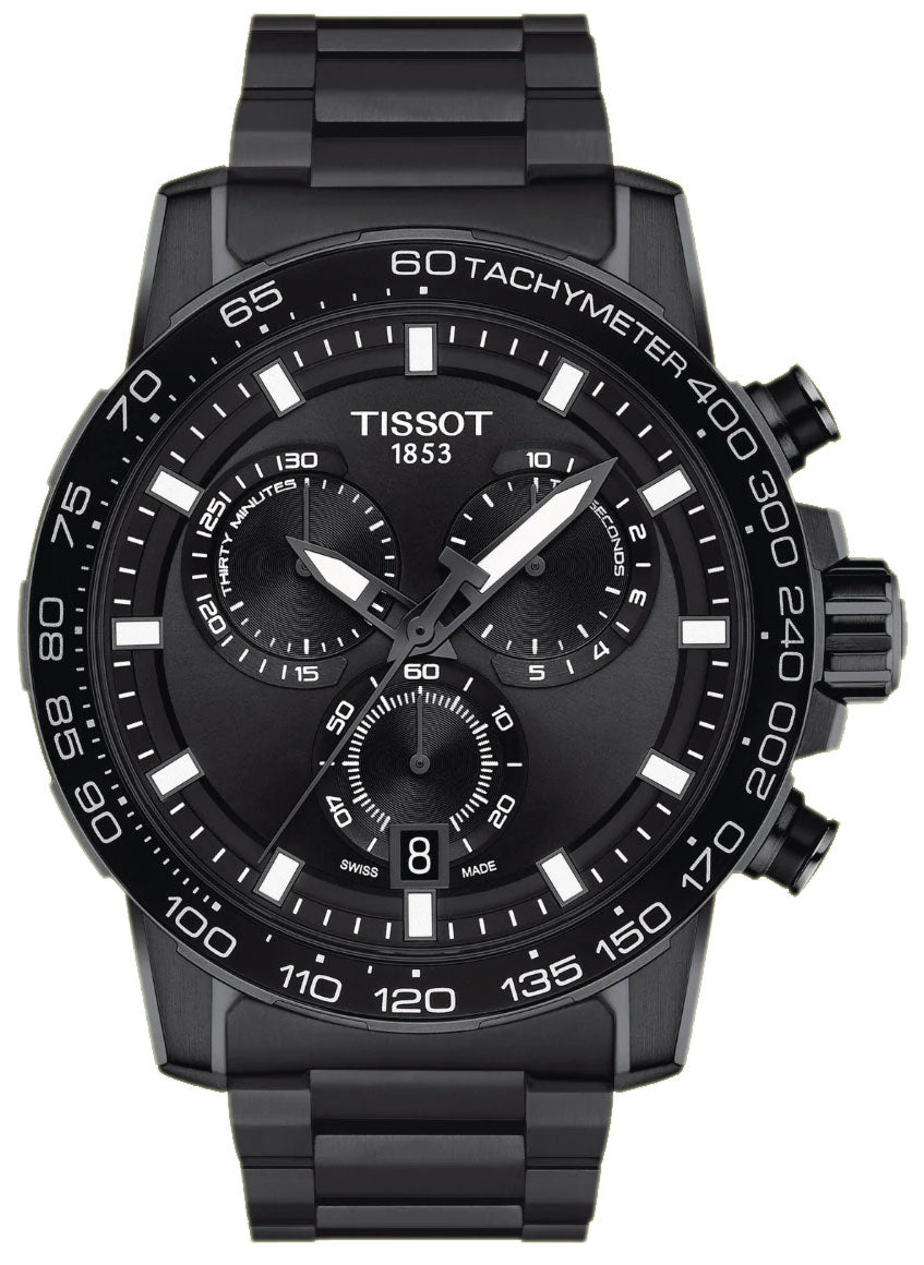 Diesel Mr Daddy 2.0 Chronograph Black Dial Black Steel Strap Watch For