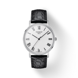 Tissot Everytime Medium White Dial Jam Tangan Tali Kulit Hitam Untuk Pria - T109.410.16.033.01