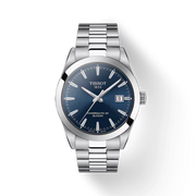 Tissot Gentlemen Powermatic 80 Silicium Blue Dial Silver Steel Strap Watch For Men - T127.407.11.041.00