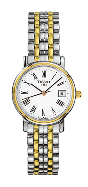 Tissot T Classic Desire Two Tone Quartz Watch For Women - T52.2.281.13