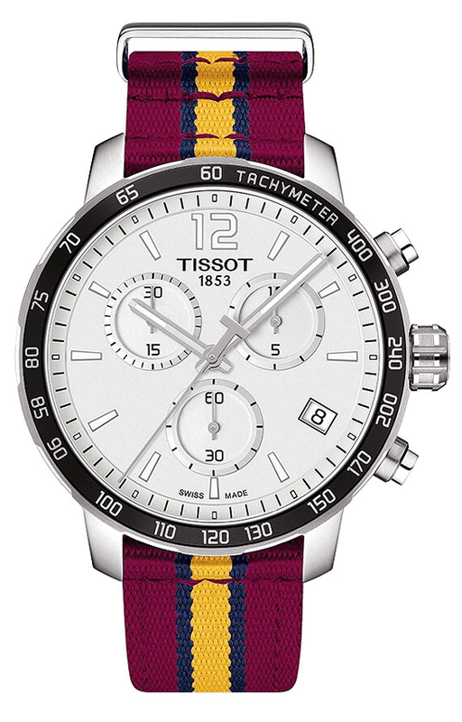 Jam Tangan Tissot Quickster Chronograph NBA Cleveland Cavaliers Untuk Pria - T095.417.17.037.13