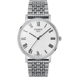 Tissot T Classic Everytime White Dial Jam Tangan Gelang Jaring Perak Untuk Pria - T109.410.11.033.00
