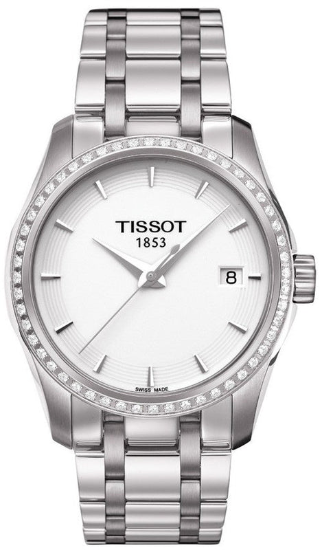 Jam Tangan Tissot T Trend Couturier Lady White Dial Untuk Wanita - T035.210.61.011.00
