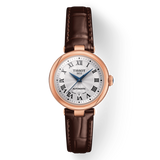 Jam Tangan Tissot Bellissima Automatic Silver Dial Brown Leather Strap Untuk Wanita - T126.207.36.013.00