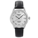 Jam Tangan Pria Tissot T Classic Le Locle Automatic Silver Dial Black Leather Strap - T41.1.423.33