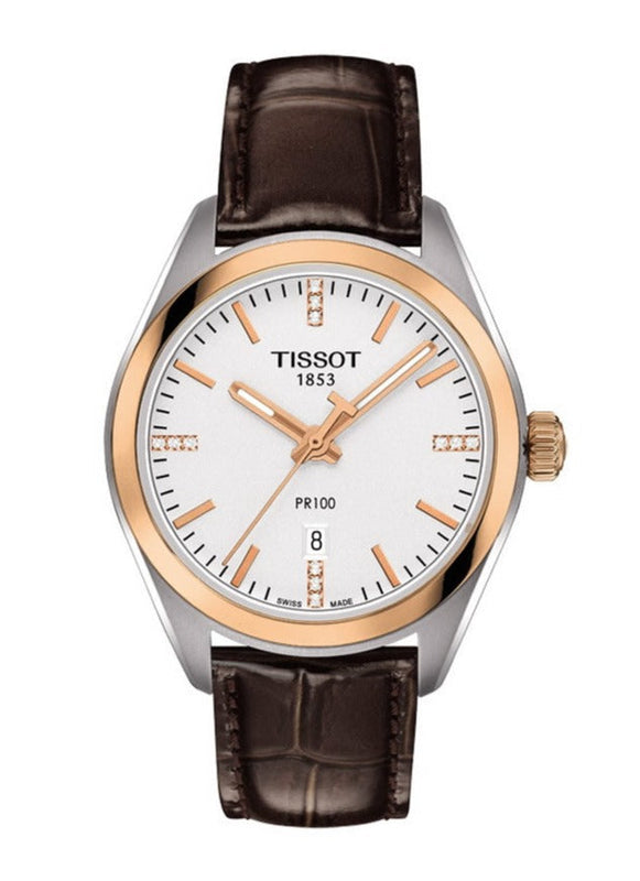 Tissot PR 100 Lady Diamonds Jam Tangan Wanita - T101.210.26.036.00