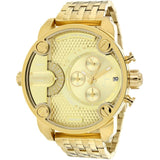 Diesel Big Daddy Analog Gold Dial Gold Stainless Steel Watch For Men - DZ7287