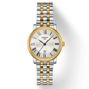 Tissot T Classic Carson Lady Premium Silver Dial Two Tone Steel Strap Watch For Women - T122.210.22.033.00