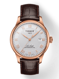 Tissot Le Locle Powermatic 80 Silver Dial Brown Leather Strap Jam Tangan Untuk Pria - T006.407.36.033.00