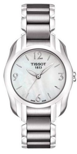 Tissot T Wave Mother of Pearl Dial Jam Tangan Tali Baja Dua Warna Untuk Wanita - T023.210.11.117.00