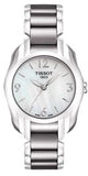 Tissot T Wave Mother of Pearl Dial Jam Tangan Tali Baja Dua Warna Untuk Wanita - T023.210.11.117.00