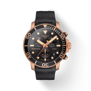 Tissot Seastar 1000 Chronograph Black Dial Black Rubber Strap Watch For Men - T120.417.37.051.00