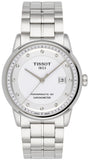 Jam Tangan Pria Tissot T Classic Luxury Powermatic 80 White Dial Silver Steel Strap - T086.408.11.016.00