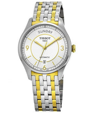 Tissot T Classic T One Automatic Silver Dial Two Tone Steel Strap Watch For Men - T038.430.22.037.00