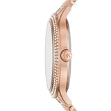 Michael Kors Crystals Pavé Rose Gold Dial Rose Gold Steel Strap Watch for Women - MK3799