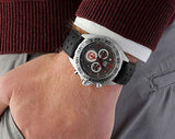 Tag Heuer Formula 1 Manchester United Special Edition Gray Dial Black Silicone Strap Watch untuk Pria - CAZ101M.FT8024
