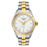 Tissot T Classic PR 100 White Dial Two Tone Steel Strap Watch for Men - T101.410.22.031.00